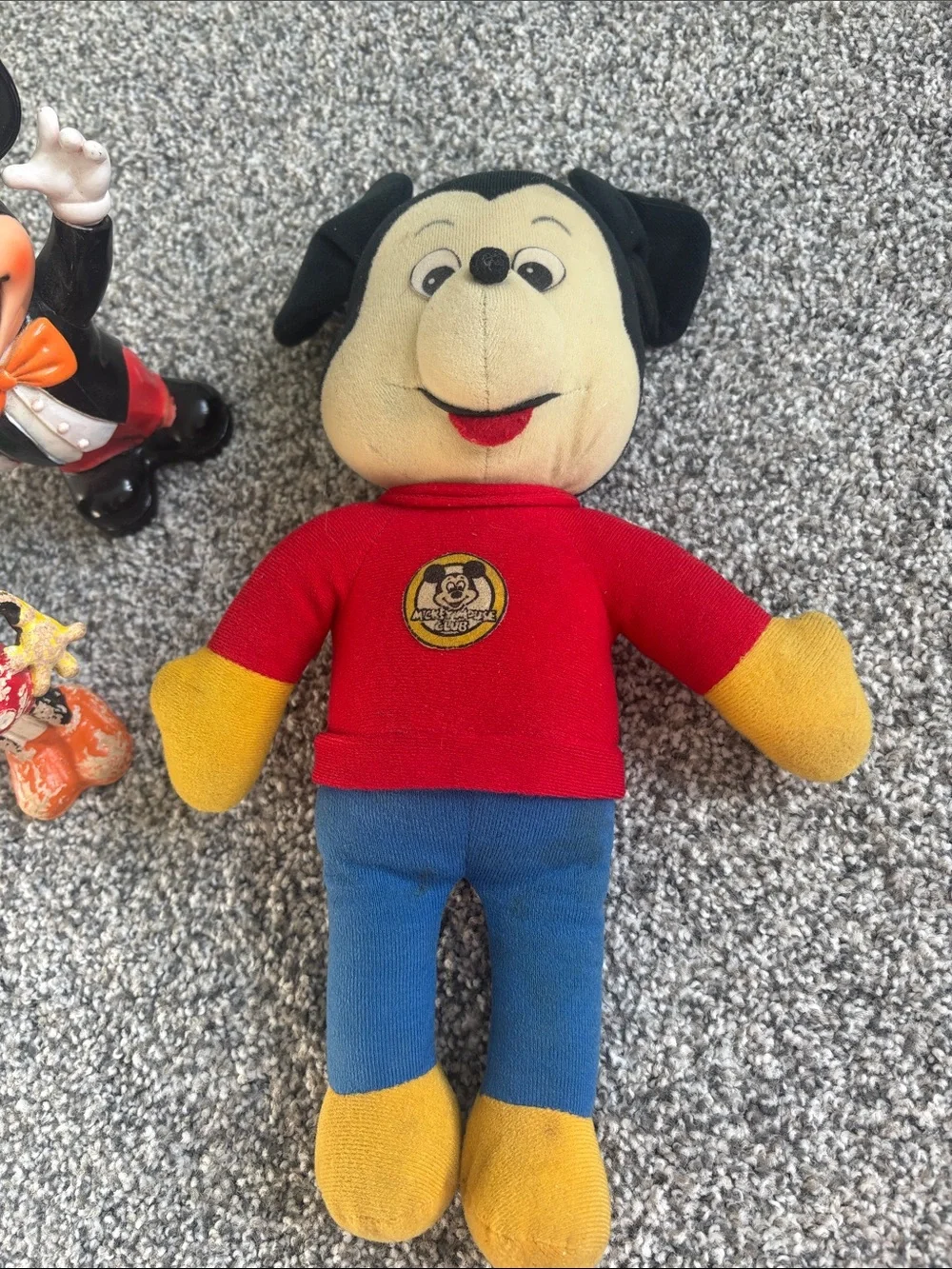 Disney Vintage Mickey Mouse Figure & Plush Set